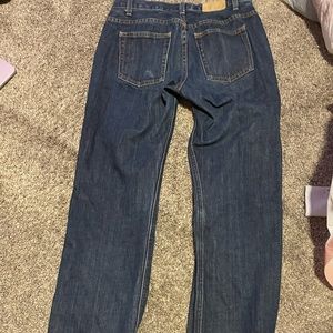 Dark washed J crew straight legged women’s  jeans
